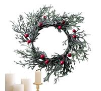 Candle Wreath,Realistic Festive Centerpiece | Artificial Berry Wreath for Candles | for Shelf Dining Table Living Room Bedroom Study Bedside Wedding