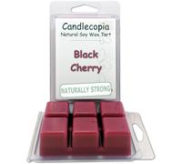 Candlecopia Black Cherry Strongly Scented Hand Poured Vegan Wax Melts 12 Scented Wax Cubes 6.4 Ounces in 2 x 6-Packs