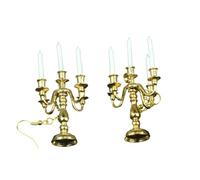 Candleholder Candlestick Earrings Miniblings 5 Armed Lamp Chandelier Golden