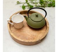 Candlelight 30.5Cm Round Tray Plain Mango Wood