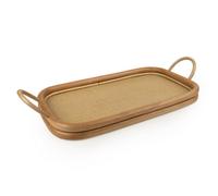 Candlelight 46Cm Natural Small Rattan Tray Serving Piece