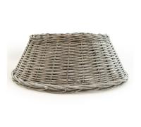 Candlelight 60Cm Grey Wicker Tree Skirt Decorative