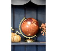 Candlelight 8" Globe Terracotta & Gold Design