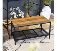 Candlelight 90Cm Fsc Mdf Yellow Oak Coffee Table Home