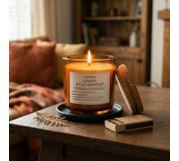Candlelight Amber Cork Lid Amber & Cedarwood Small Jar Candle