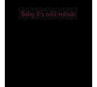 Candlelight Baby It's Cold Outside Men's T-Shirt - Black - L - Black
