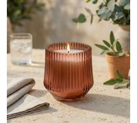 Candlelight Cameo Brown Ridged Citronella Small Filled Candle