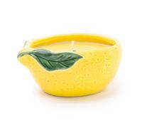 Candlelight Candle Lemon Ceramic Citrus Yellow