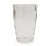 Candlelight Clear Ridged Glass Vase 28Cm Design
