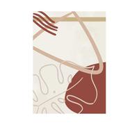 Candlelight Decorative Leaf And Shape Print Sweatshirt - White - M - White