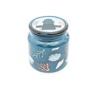 Candlelight Destinations Coastal Shores Candle Jar with Lid Clear