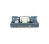 Candlelight Destinations Set of 3 Coasta Shores Mini Votive Candles Clear