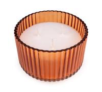 Candlelight Garden Orange Ridged Citronella Large Candle