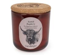 Candlelight Glass Candle With Cork Lid - Scottish Raspberry