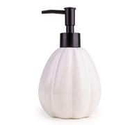 Candlelight Gloss White Pumpkin Ceramic Freestanding Soap Dispenser