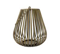 Candlelight Gold Teardrop Shaped Lantern Bronze