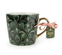 Candlelight Green Damask Historic Royal Palace Inspired Mug