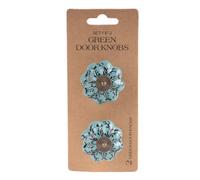 Candlelight Green Steel Round Internal Door Knob (Dia)40mm, Pair