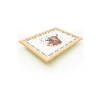 Candlelight Highland Cow Laptray