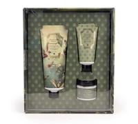 Candlelight Hummingbird Hand & Nail Care Gift Set Botanical Hand Cream, Scrub Cuticle Cream