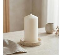Candlelight Ivory Plain Unscented Medium Pillar Candle