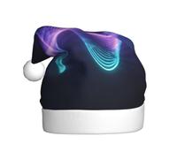 Candlelight Love Print Santa Hat Funny Christmas Hats for Holiday Party | Santa Hat for Adults, Red & Pink Christmas Hat, Holiday Party Hat for Christmas New Year Party Decorations