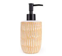 Candlelight Matt Cream & Black Speckled Ceramic Freestanding Soap Dispenser