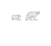 Candlelight Mum And Cub Polar Bear Sweatshirt - White - XXL - White