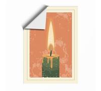 Candlelight Nocturne Vintage Unframed Wall Art Print A3 (42×29.7cm), Wall Decor for Living Room, Bedroom, Office & Home, Art Gift