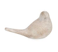 Candlelight Ornament Bird Right Washed Grey