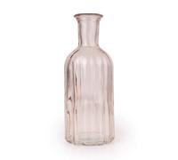 Candlelight Pink Glass Bottle