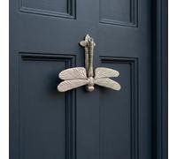 Candlelight Polished Electroplated Silver Effect Metal Contemporary Door Knocker