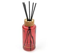 Candlelight Pomegranate & Cassis Scent 200ml Tall Round Reed Diffuser with Cork Lid Red