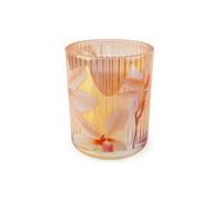 Candlelight Ridged Candle - Violet & Iris Flower
