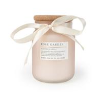Candlelight Rose Pink Frosted Rose Garden Medium Jar Candle
