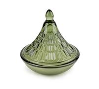 Candlelight Sage Bukhara Embossed Tagine Glass Candle