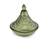 Candlelight Sage Bukhara Green Embossed Tagine Glass Candle Candlelight Green