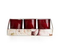 Candlelight Set of 3 Little Candles in Gift Pack for Any Occasion - Floral Fragrance Scented (Peony & Water Lily)