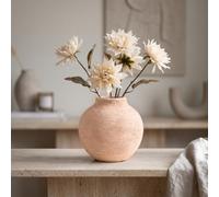 Candlelight Small Cream Matt Ceramic Plain Bud Vase, (H)10.3Cm