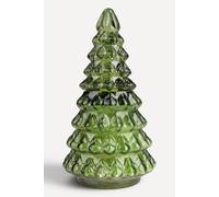 Candlelight Small Glass Christmas Tree Candle Green Pine-Scented Candlelight Green Small