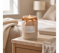 Candlelight Taupe Amber & Patchouli Scent Medium Scented Candle