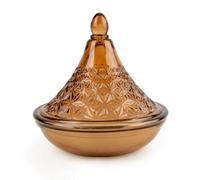 Candlelight Terracota Samarkand Embossed Tagine Glass Candle