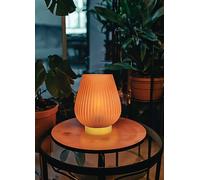 Candlelight Terracotta Glass Battery-Operated LED Lamp Terracotta