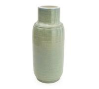 Candlelight Vase Bottle Neck Glazed Green H:29cm