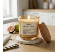 Candlelight White Cork Lid Fig & Apple Small Jar Candle