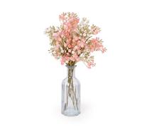 Candlelight White & Pink Gypsophilia Bunch Artificial Flower (H) 380mm