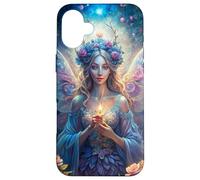Candlelit Forest Fairy Floral Fantasy Moonlight Glow Look Case for iPhone 16 Plus