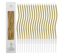 Candles Decorative Golden Holders 120pcs Twisted with Birthday, Cake