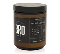 Candles for Men - Gentleman by Bro Candle - Natural Scented Soy Wax Tobacco Candles | Scent - Cigar Lounge & Aged Tobacco Scent with Citrus and Spice | Birthday Gift for Men | 40-50 Hour Burn Time