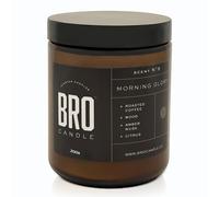 Candles for Men - Morning Glory by Bro Candle - Natural Scented Soy Wax Coffee Candles | Scent - Roasted Coffee, Amber, Musk, Vanilla and Chocolate | Birthday Gift for Men | 40-50 Hour Burn Time